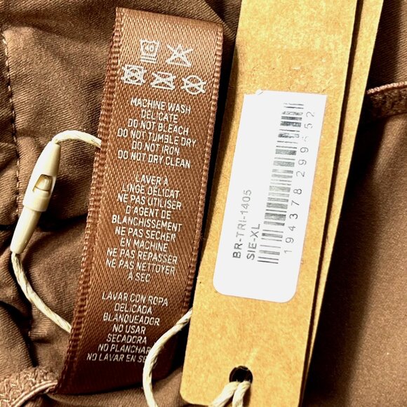 SKIMS Micro Cording String Triangle Bralette Sienna XL - Picture 9 of 11